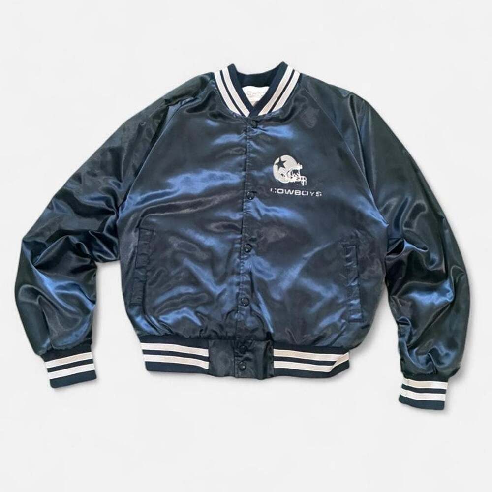 80s Chalk Line Dallas Cowboys Satin Jacket